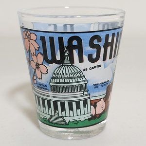Vintage Washington DC Shot Glass Collectible #S023